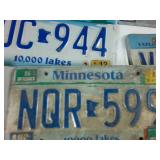Large lot of Older Minnesota Plates: (11) plates total!