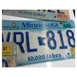 Large lot of Older Minnesota Plates: (11) plates total!