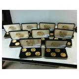 Mega Lot of Grand Casino Coins!  (9) total cases, 36 coins total