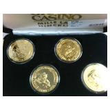 Mega Lot of Grand Casino Coins!  (9) total cases, 36 coins total