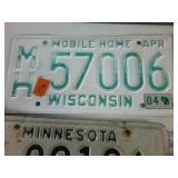 Interesting Combo Pack of Vintage License Plates from the Midwest (9) plates total