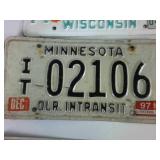 Interesting Combo Pack of Vintage License Plates from the Midwest (9) plates total