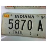 Interesting Combo Pack of Vintage License Plates from the Midwest (9) plates total