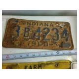 Interesting Combo Pack of Vintage License Plates from the Midwest (9) plates total