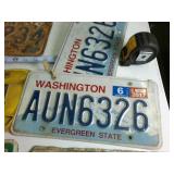 Interesting Combo Pack of Vintage License Plates from the Midwest (9) plates total