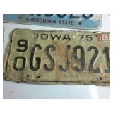 Interesting Combo Pack of Vintage License Plates from the Midwest (9) plates total