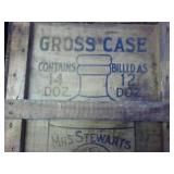 Antique "Bluing Box"  - Billed for 12, but you get 14 dozen (When it was new) Mrs. Stewarts Liquid Bluing