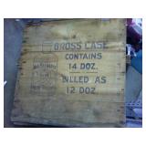 Antique "Bluing Box"  - Billed for 12, but you get 14 dozen (When it was new) Mrs. Stewarts Liquid Bluing