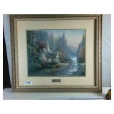 Large Framed Print: "Forest Chapel" by Thomas Kinkade (Library Edition)