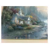 Large Framed Print: "Forest Chapel" by Thomas Kinkade (Library Edition)