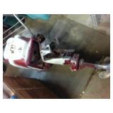 Outboard Motor - This antique Johnson Seahorse outboard motor is from the late 1950s