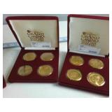 Beautiful Lot of (4) Complete $5 gaming/collector Coin Sets from Grand Casino