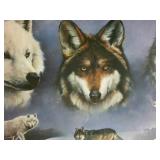 1994 Collectible limited edition wildlife art print titled "Night Shift" by renowned artist Larry Chandler