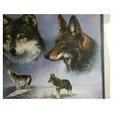 1994 Collectible limited edition wildlife art print titled "Night Shift" by renowned artist Larry Chandler