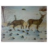 Julie Schafer "No Cover" Signed Limited Edition Framed Winter Landscape Print