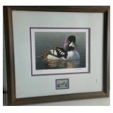 Gorgeous Vintage Minnesota State Waterfowl Stamp Art Print from 1989