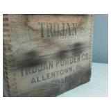 Explosive listing: Authentic Antique Trojan Powder Co. Dynamite Wood Crate – Allentown, PA