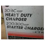 Schumacher Heavy Duty 30/60 Amp Charger and 200/300 Amp Starter Charger (Portable on wheels)
