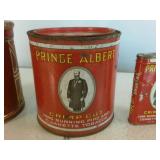 Vintage Advertising Tobacco Tins Collection - Velvet & Prince Albert (4 Tins)
