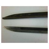 WWII Imperial Japanese Arisaka Type 30 Bayonet with Scabbard & Leather Frog (Rare)