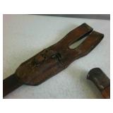 WWII Imperial Japanese Arisaka Type 30 Bayonet with Scabbard & Leather Frog (Rare)