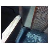 Vintage Straight Back Chair made of wood in USA