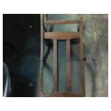 Vintage Straight Back Chair made of wood in USA