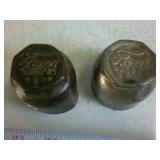 Antique Ford Model T Hub Grease Caps - Stamped "Made in USA" (Pair)