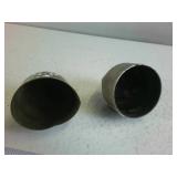 Antique Ford Model T Hub Grease Caps - Stamped "Made in USA" (Pair)