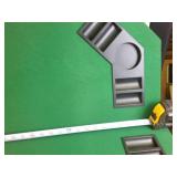 Folding Octagonal Poker & Card Table Top Mat with Integrated Cup Holders