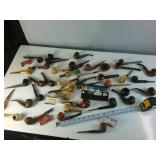 MEGA-LOT of Tobacco Pipes!  Multiple Vintage Varieties of hardwood and corn cob and accessories!