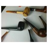 MEGA-LOT of Tobacco Pipes!  Multiple Vintage Varieties of hardwood and corn cob and accessories!