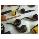 MEGA-LOT of Tobacco Pipes!  Multiple Vintage Varieties of hardwood and corn cob and accessories!