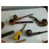 MEGA-LOT of Tobacco Pipes!  Multiple Vintage Varieties of hardwood and corn cob and accessories!