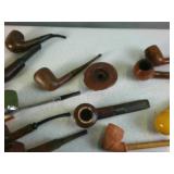 MEGA-LOT of Tobacco Pipes!  Multiple Vintage Varieties of hardwood and corn cob and accessories!
