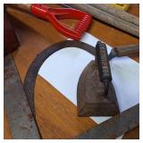 TOOLS MEGA LOT!  Power tools, hand tools, garden tools, tool box, vintage iron, welding gloves, pipe cutters, wrenches, more!