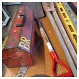 TOOLS MEGA LOT!  Power tools, hand tools, garden tools, tool box, vintage iron, welding gloves, pipe cutters, wrenches, more!