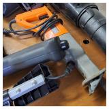 TOOLS MEGA LOT!  Power tools, hand tools, garden tools, tool box, vintage iron, welding gloves, pipe cutters, wrenches, more!