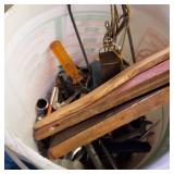 TOOLS MEGA LOT!  Power tools, hand tools, garden tools, tool box, vintage iron, welding gloves, pipe cutters, wrenches, more!