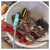 TOOLS MEGA LOT!  Power tools, hand tools, garden tools, tool box, vintage iron, welding gloves, pipe cutters, wrenches, more!