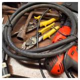 TOOLS MEGA LOT!  Power tools, hand tools, garden tools, tool box, vintage iron, welding gloves, pipe cutters, wrenches, more!