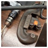 TOOLS MEGA LOT!  Power tools, hand tools, garden tools, tool box, vintage iron, welding gloves, pipe cutters, wrenches, more!