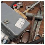 TOOLS MEGA LOT!  Power tools, hand tools, garden tools, tool box, vintage iron, welding gloves, pipe cutters, wrenches, more!