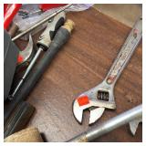 TOOLS MEGA LOT!  Power tools, hand tools, garden tools, tool box, vintage iron, welding gloves, pipe cutters, wrenches, more!