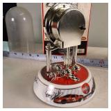 Dale Earnhardt Jr. and Sr. Coke Clock in original box, battery operated