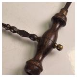 Antique Corkscrew  metal with wooden handle