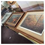 Lot of (3) Awesome framed prints: Robert Bateman, EW Brown, Terry Redlin