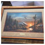 Lot of (3) Awesome framed prints: Robert Bateman, EW Brown, Terry Redlin