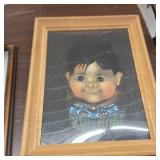 MEGA LOT :  Misc. Collectibles - cribs, prints, brass bell & more