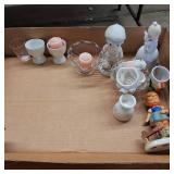 MEGALOT: Tableware, dolls and more!  Table full!  Wedgewood made in England, for example.